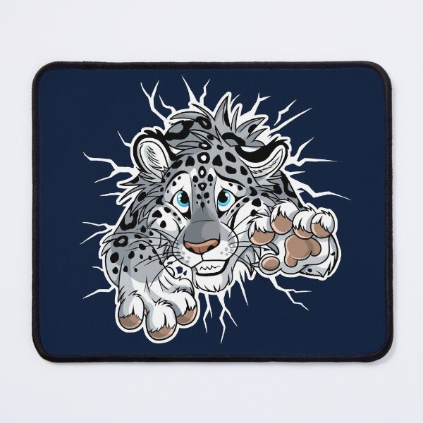 Item preview, STUCK Snow Leopard (white cracks) designed and sold by The Art of TaniDaReal.