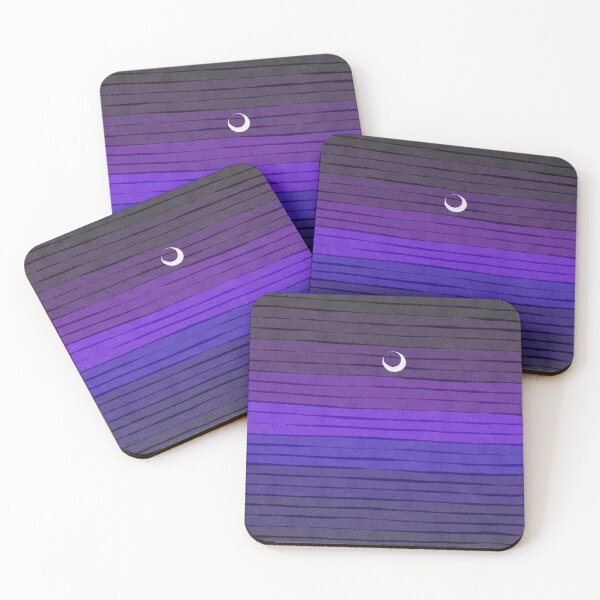 Item preview, Night Sky with Moon Painting designed and sold by MellowDrawing.