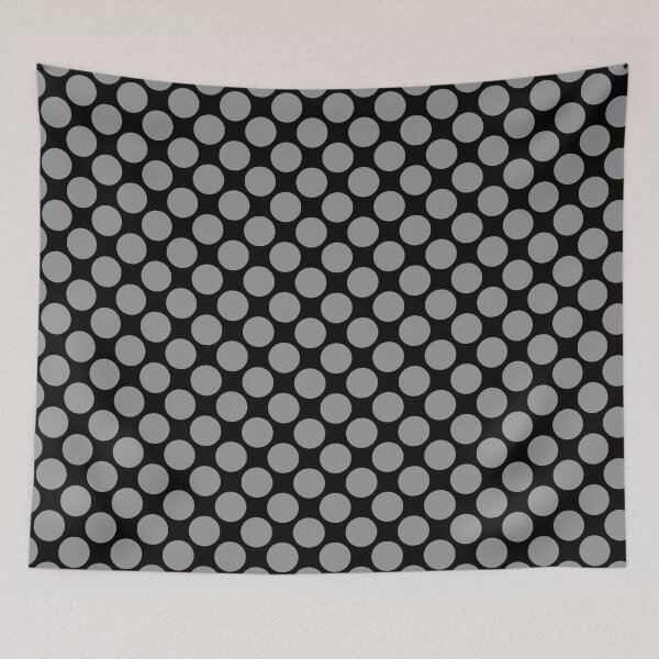 Item preview, Gray and Black Polka Dot Pattern 2022 Trending Color - Hue - Shade - Colour Pantone Ultimate Gray 17-5104 designed and sold by ColorOfTheYears.