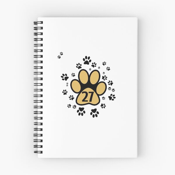 Item preview, Paw prints with number twenty-seven - numbers designed and sold by MadandMean.