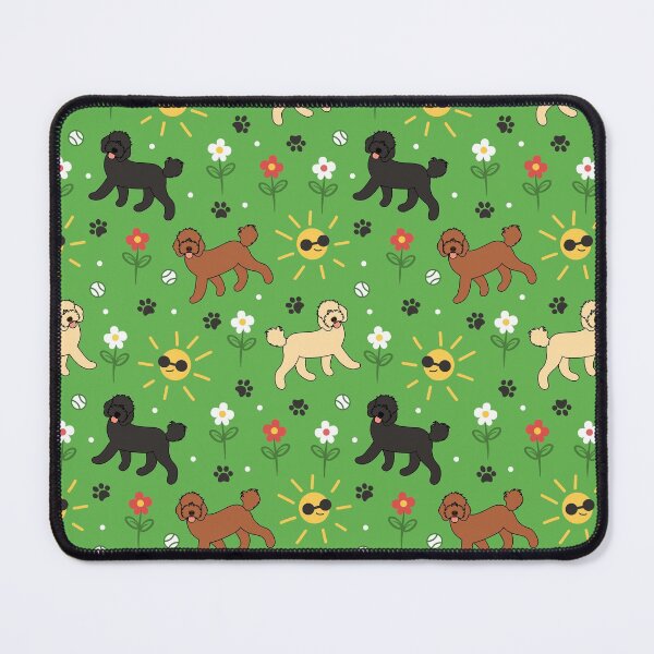 Item preview, Cockapoo Cavapoo Cavoodle Dogs Playing in a Garden designed and sold by Lulupainting.