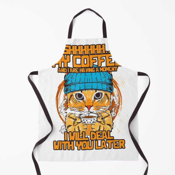 Item preview, My Coffee And I Are Having A Moment Cat Drinking Coffee designed and sold by BUFFALOBIGS.