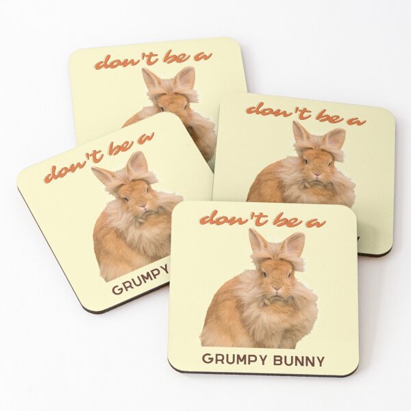 Item preview, Don't Be A Grumpy Bunny - Rabbit t shirt designed and sold by Leslie Hasty.