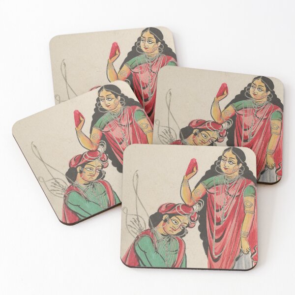 Item preview, Pravira Kneeling at the Feet of Jana designed and sold by HinduArtGallery.