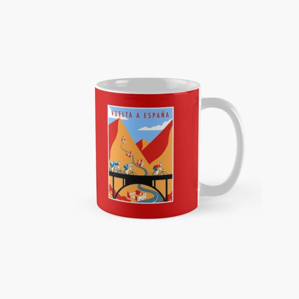 Vista previa del artículo con la obra «VUELTA A ESPANA: Estampado de carreras de bicicletas vintage», diseñado y vendido por posterbobs.