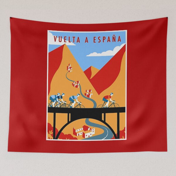 Item preview, VUELTA  A  ESPANA : Vintage Bicycle Racing Print designed and sold by posterbobs.