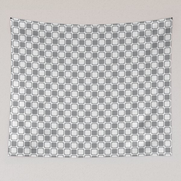 Item preview, Gray and White Square Checkerboard Pattern 2022 Trending Color - Hue - Shade - Colour Pantone Ultimate Gray 17-5104 designed and sold by ColorOfTheYears.
