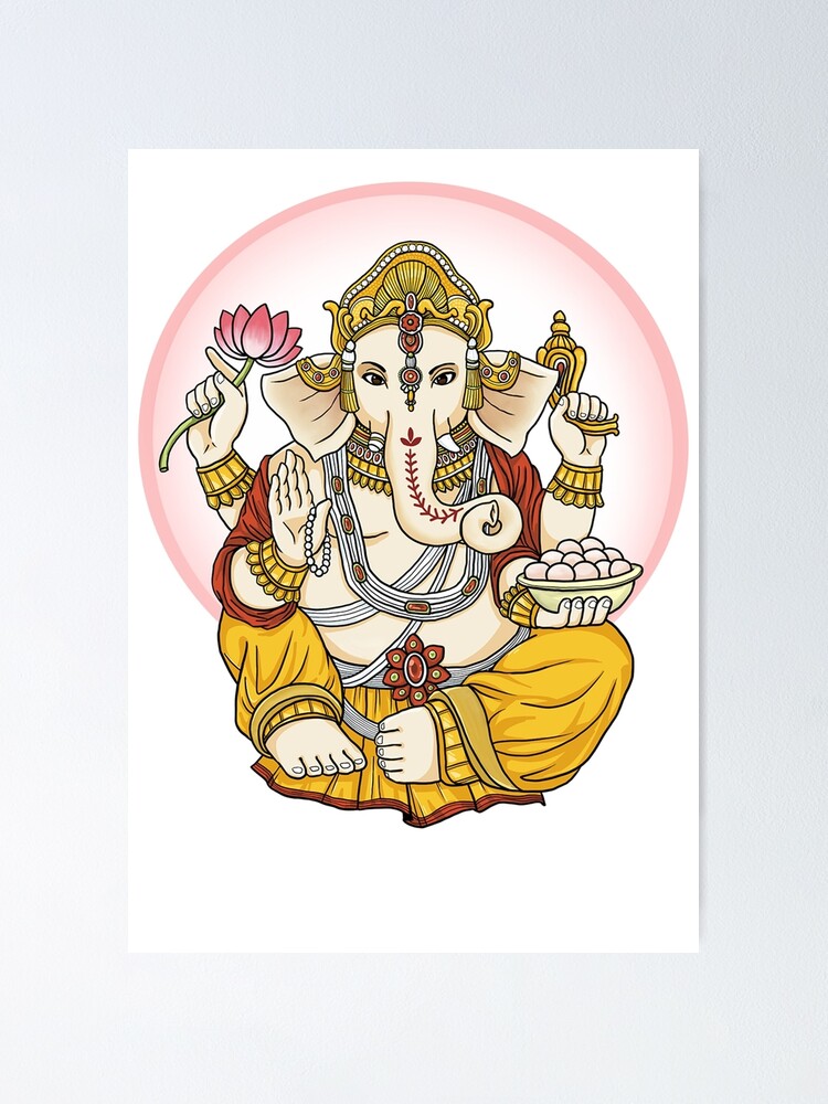 hand painted ganesha