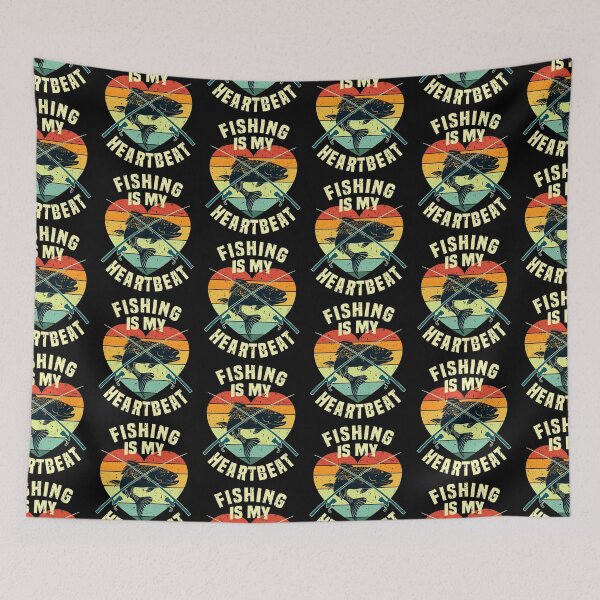 Item preview, Fishing Is My Heartbeat designed and sold by SUNarea.