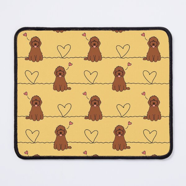 Item preview, Love Kawaii Red Ruby Cockapoo Cavapoo Cavoodle Dog designed and sold by Lulupainting.