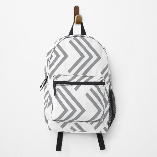Item preview, Gray and White Chevron Rhombus Arrow Pattern 2022 Trending Color - Hue - Shade - Colour Pantone Ultimate Gray 17-5104 designed and sold by ColorOfTheYears.
