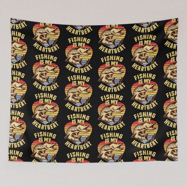 Item preview, Fishing Is My Heartbeat designed and sold by SUNarea.