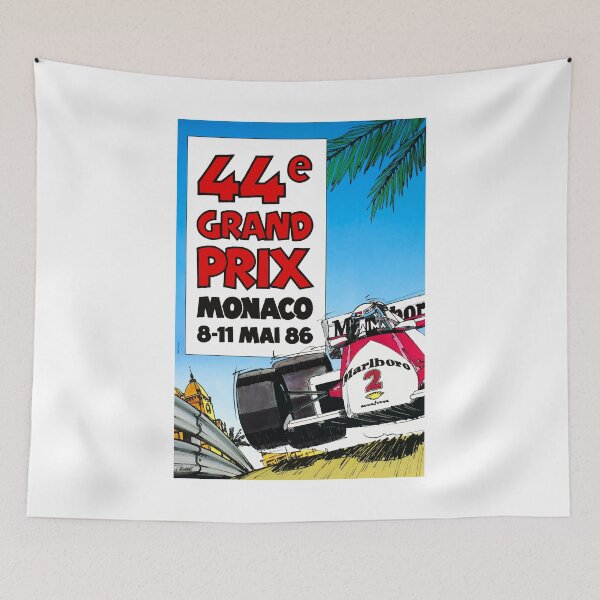 Item preview, 1986 MONACO Grand Prix Racing Poster designed and sold by retrographics.