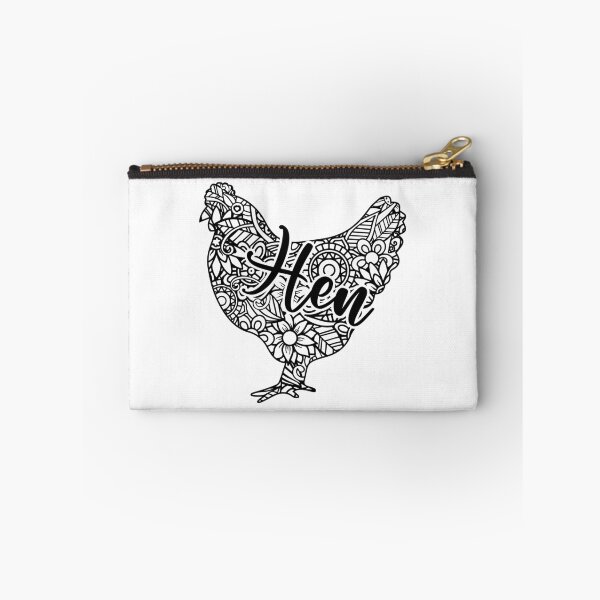 Item preview, Black Mandala Hen designed and sold by PolishedPin.