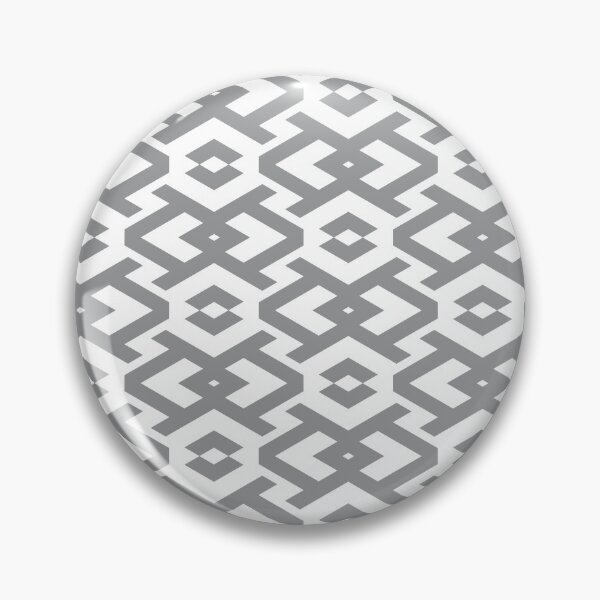 Item preview, Gray and White Art Deco Geometric Shape Pattern 2022 Trending Color - Hue - Shade - Colour Pantone Ultimate Gray 17-5104 designed and sold by ColorOfTheYears.