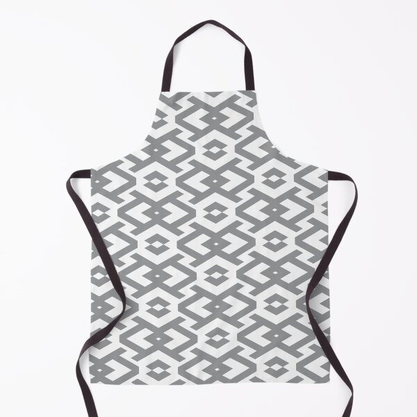 Item preview, Gray and White Art Deco Geometric Shape Pattern 2022 Trending Color - Hue - Shade - Colour Pantone Ultimate Gray 17-5104 designed and sold by ColorOfTheYears.