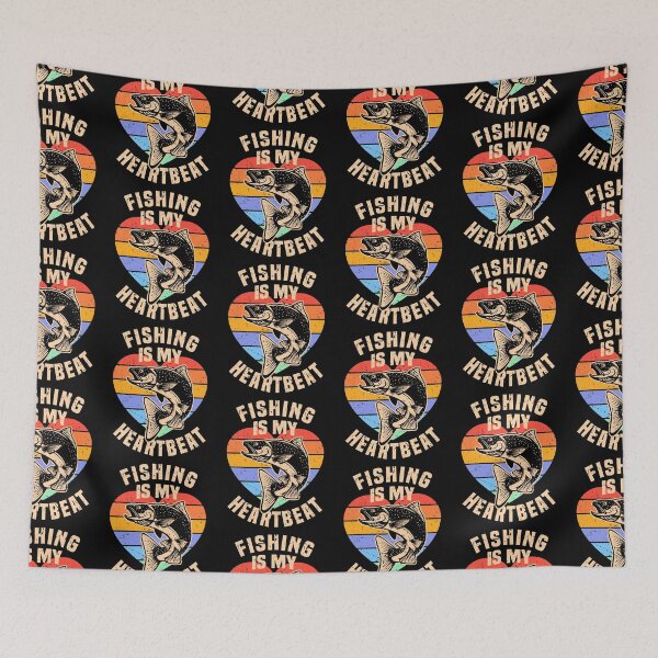 Item preview, Fishing Is My Heartbeat designed and sold by SUNarea.