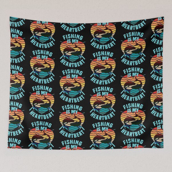 Item preview, Fishing Is My Heartbeat designed and sold by SUNarea.