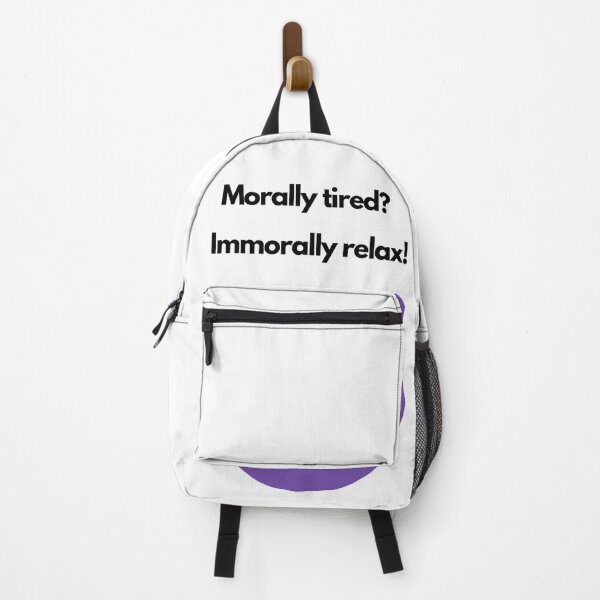 Item preview, Morally tired? Immorally relax! designed and sold by aminazh.