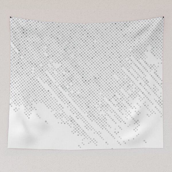 Item preview, Gray and White Gradient Polka Dot Abstract Pattern 2022 Trending Color - Hue - Shade - Colour Pantone Ultimate Gray 17-5104 designed and sold by ColorOfTheYears.