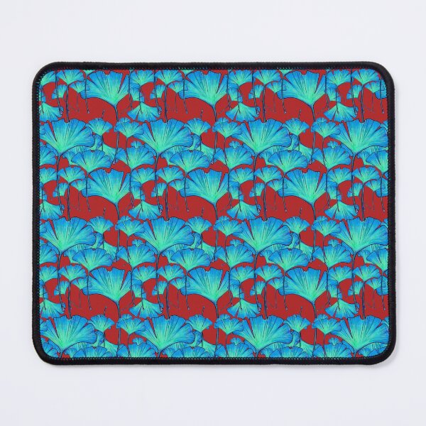 Item preview, gingko leaf firebrick red pattern designed and sold by AnnaBaldon.