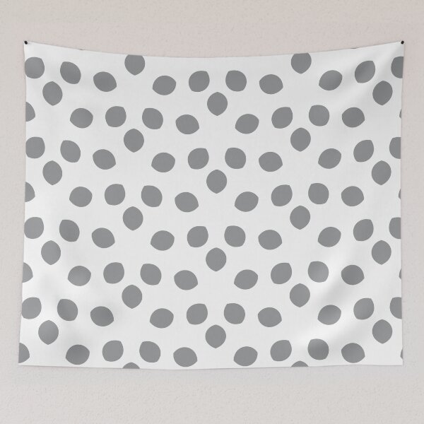 Item preview, Gray and White Minimal Shape Ornamental Pattern 2022 Trending Color - Hue - Shade - Colour Pantone Ultimate Gray 17-5104 designed and sold by ColorOfTheYears.