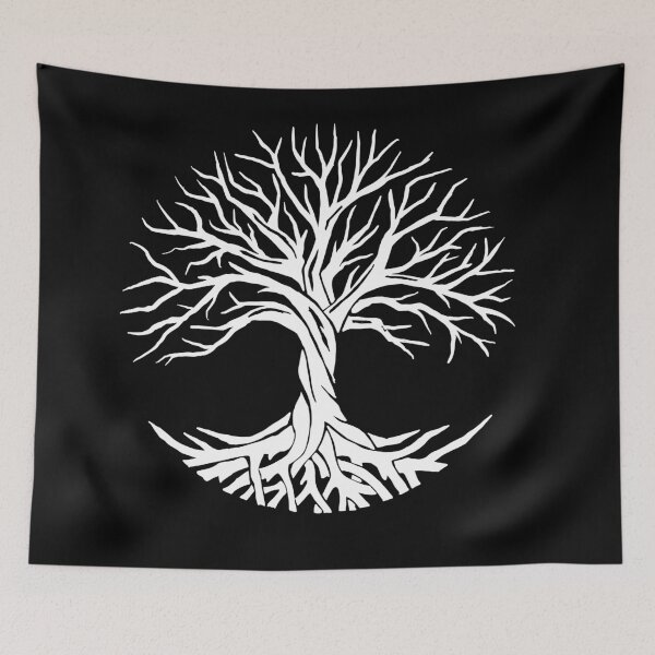 Item preview, Yggdrasil Vector Art White designed and sold by HybridoStore.