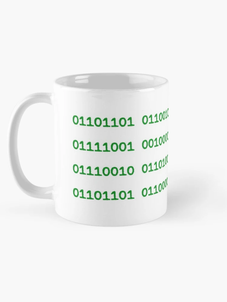 Thumbnail 5 of 6, Coffee Mug, Merry Christmas binary code designed and sold by bravoalpha.