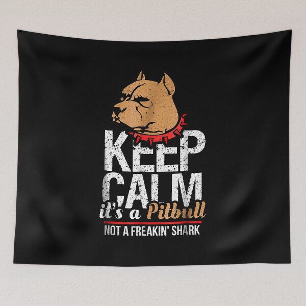 Item preview, Keep Calm Its A Pitbull Not A Freakin Shark designed and sold by wowart4u.