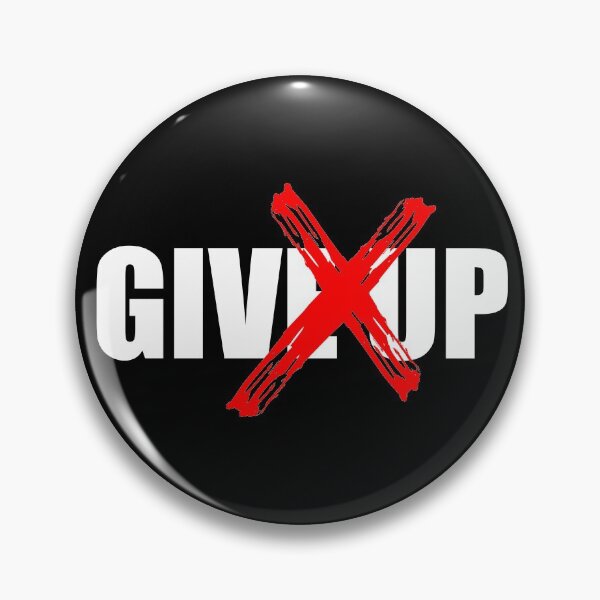 Item preview, NEVER GIVE UP (BLACK) designed and sold by AnaelDraw.