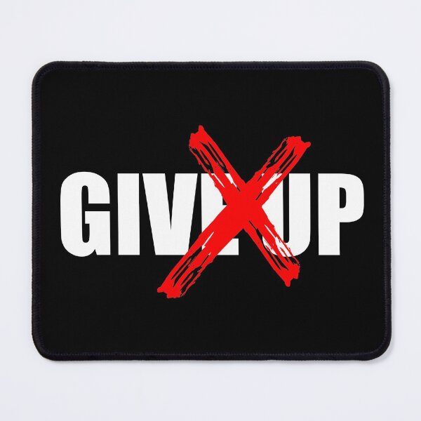 Item preview, NEVER GIVE UP (BLACK) designed and sold by AnaelDraw.