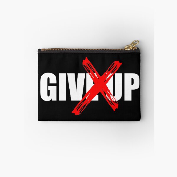 Item preview, NEVER GIVE UP (BLACK) designed and sold by AnaelDraw.