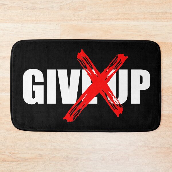 Item preview, NEVER GIVE UP (BLACK) designed and sold by AnaelDraw.