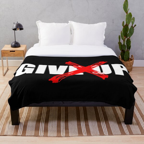 Item preview, NEVER GIVE UP (BLACK) designed and sold by AnaelDraw.