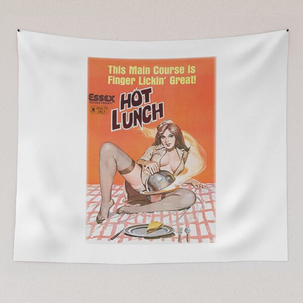 Item preview, Sexy Women Girl T shirt Vintage Hot Lunch Retro Movie Poster Naked Women Tee Unisex Women's Men's  designed and sold by BUFFALOBIGS.