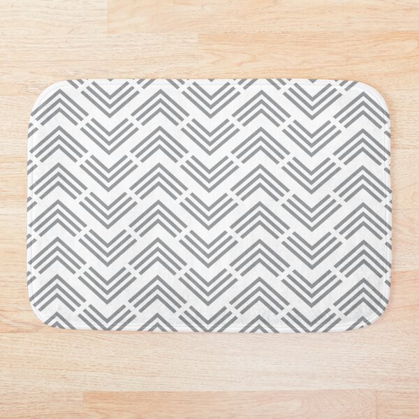 Item preview, Patrón de flecha de rombo de Chevron gris y blanco 2022 Color de tendencia - Tono - Tono - Color Pantone Ultimate Grey 17-5104 designed and sold by ColorOfTheYears.