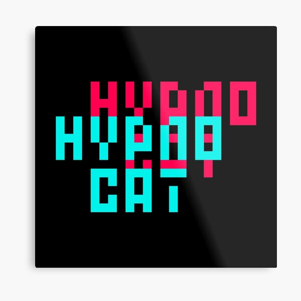 Hypno Cat / ver2 Pixel Type Metal Print