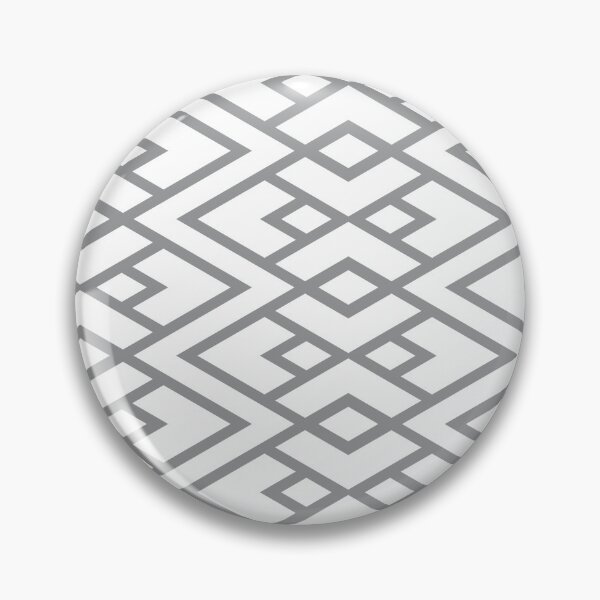 Item preview, Gray and White Diamond Shape Art Deco Pattern 2022 Trending Color - Hue - Shade - Colour Pantone Ultimate Gray 17-5104 designed and sold by ColorOfTheYears.