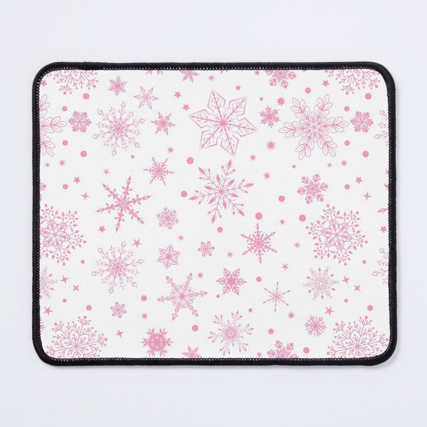 Item preview, Pink Snowflakes on White designed and sold by Pink Pineapple Works.
