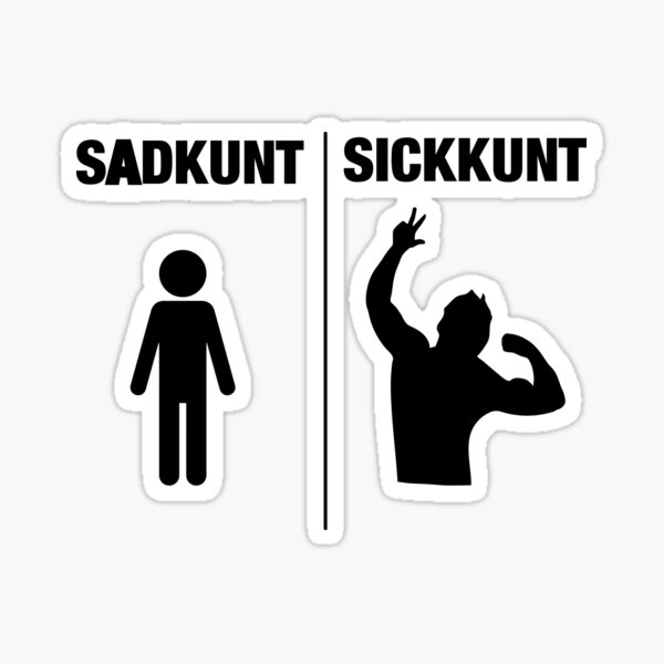 Zyzz Sadkunt Sickkunt Gym Bodybuilding Motivational Aesthetic Veni Vidi Vici Design Sticker