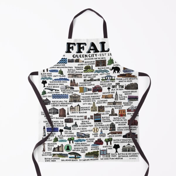 Item preview, Buffalo New York Map designed and sold by fiberandgloss.