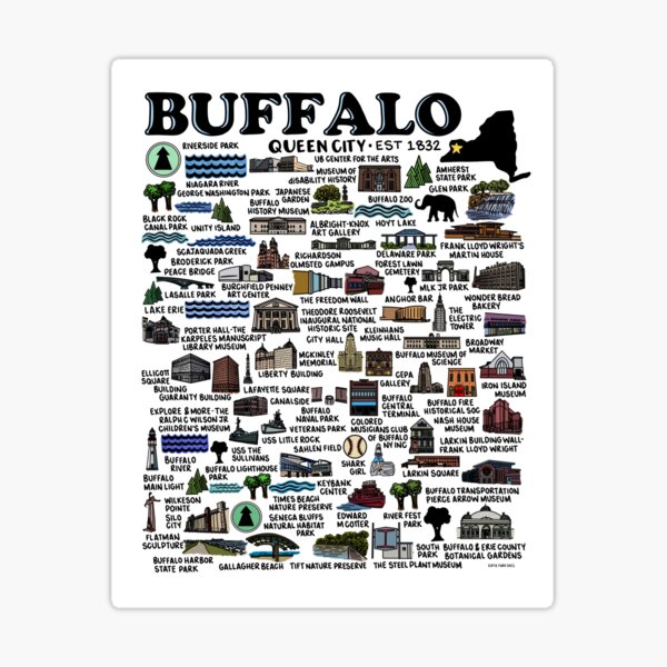 : Buffalo Upstate New York Baseball Style Text Raglan