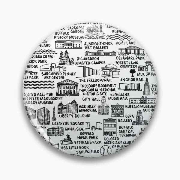 Item preview, Buffalo New York Map  designed and sold by fiberandgloss.