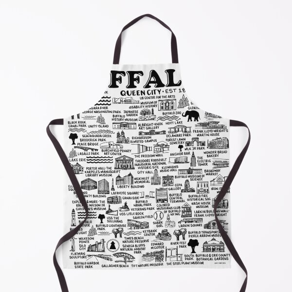 Item preview, Buffalo New York Map designed and sold by fiberandgloss.