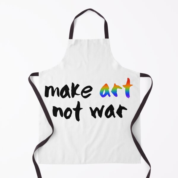 Item preview, Make art not war - black and rainbow designed and sold by annaguerrawords.
