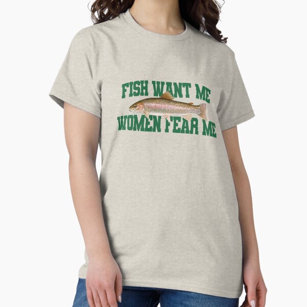 Artikel-Vorschau von Fische wollen mich, Frauen fürchten mich, Meme, designt und verkauft von Merch-On.