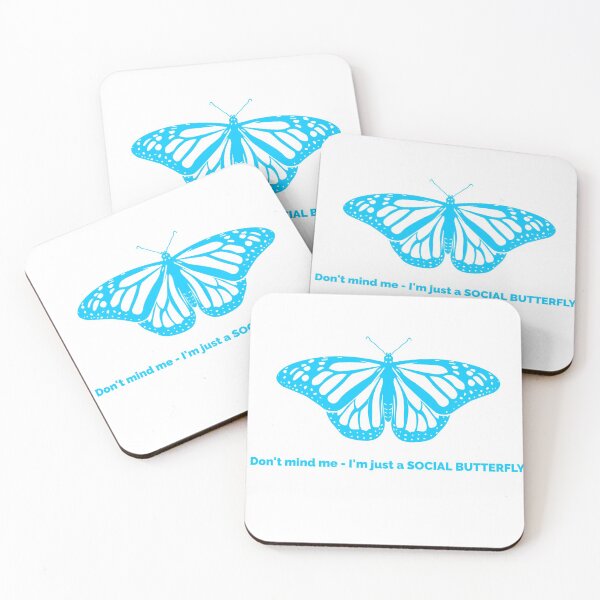 Item preview, I'm just a SOCIAL BUTTERFLY - Funny designed and sold by Designs2Excite.