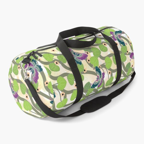 Item preview, Decorative pattern butterflies and black-eyed Suzanne nude green purple designed and sold by MelAislingArt.