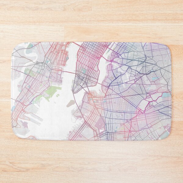 Item preview, New York City Map, USA City, NYC, Travel, Traveler Gift designed and sold by TheRedFinch.