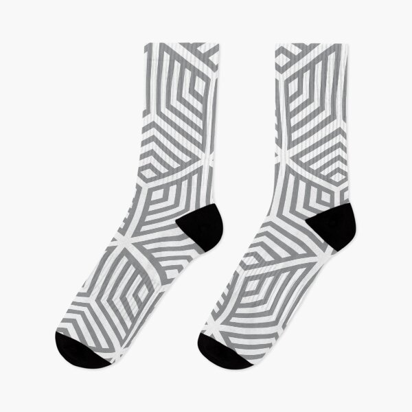 Item preview, Gray and White Ornamental Cube Geometric Pattern 2022 Trending Color - Hue - Shade - Colour Pantone Ultimate Gray 17-5104 designed and sold by ColorOfTheYears.